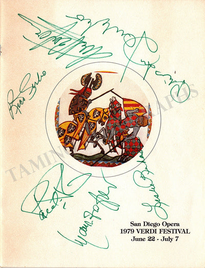 Bergonzi, Carlo - Deutekom, Cristina & Others - Signed Program Lombardi 1979