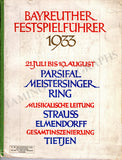 Bayreuth Festival - Bayreuther Festspielführer Book 1933