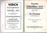 Bayreuth Festival - Bayreuther Festspielführer Book 1933