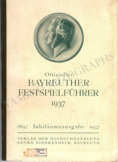 Bayreuth Festival - Bayreuther Festspielführer Book 1937