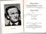 Bayreuth Festival - Bayreuther Festspielführer Book 1938