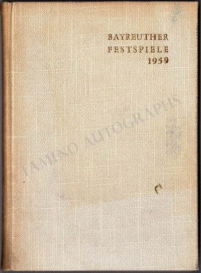 Bayreuth Festival 1959 - Volume Signed by Wieland Wagner