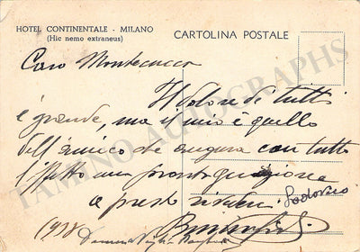 Gigli, Beniamino - Set of 2 Autograph Notes Signed on Postcards