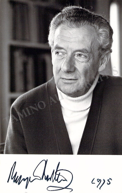 Britten, Benjamin - Signed Photograph 1975