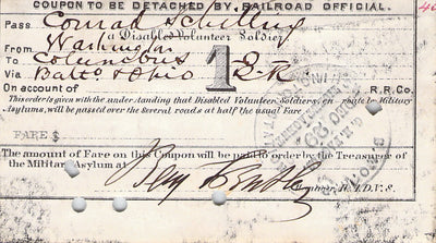 Butler, Benjamin - Signed Railroad Pass