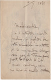Godard, Benjamin - Set of 2 Autograph Letters Signed 1880
