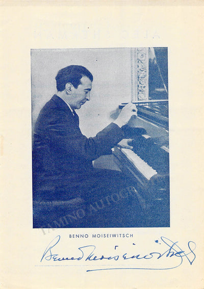 Moiseiwitsch, Benno - Signed Photograph