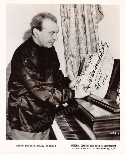 Moiseiwitsch, Benno - Signed Photograph 1952