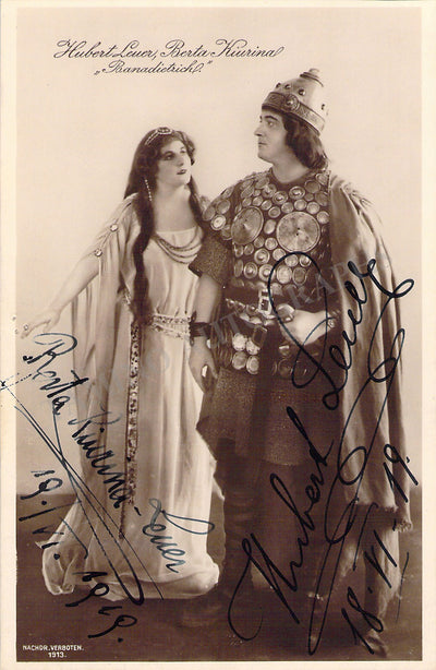 Kiurina-Leuer, Berta - Leuer, Hubert - Double Signed Photograph in Roles