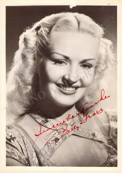 Grable, Betty - Signed Photograph