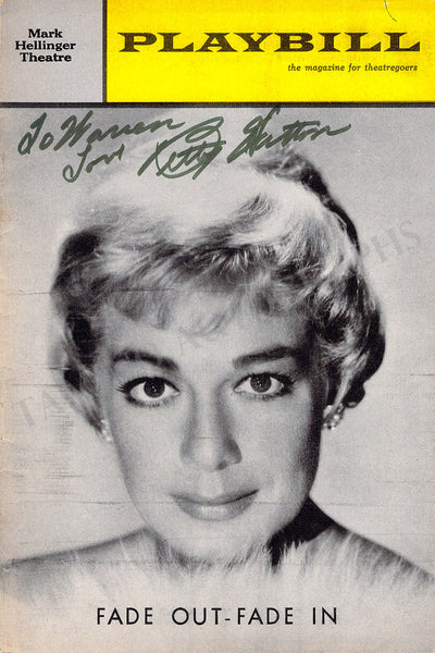 Hutton, Betty - Signed Program Cover