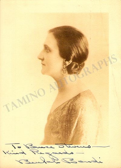 Bondi, Beulah - Signed Photograph