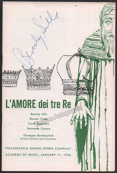 Opera Singers - Philadelphia Academy of Music Signed Programs (various options)