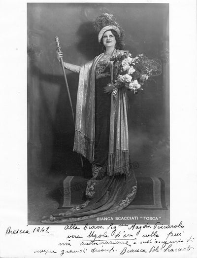 Scacciati, Bianca - Signed Photograph as Tosca