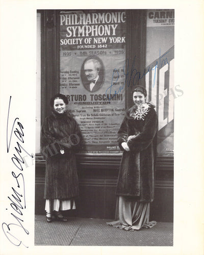 Bampton, Rose - Sayao, Bidu - Double Signed Photograph