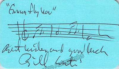 Conti, Bill - Autograph Music Quote Signed