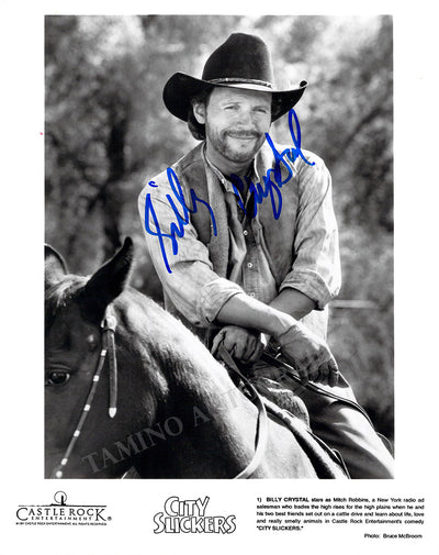 Crystal, Billy - Signed Photograph in "City Slickers"
