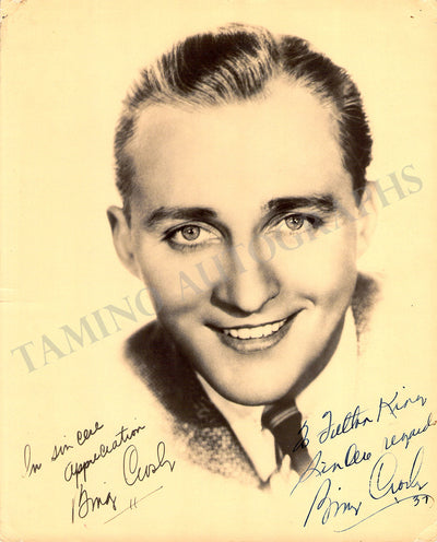 Crosby, Bing - Signed Photograph 1937
