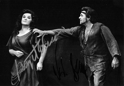 Nilsson, Birgit - Berry, Walter - Double Signed Photograph in Frau ohne Schatten