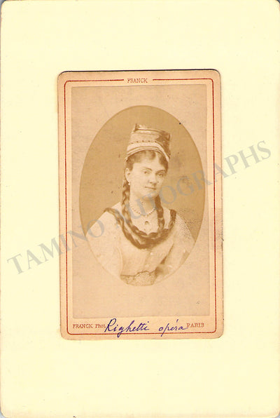 Righetti, Blanche - Vintage CDV Photo