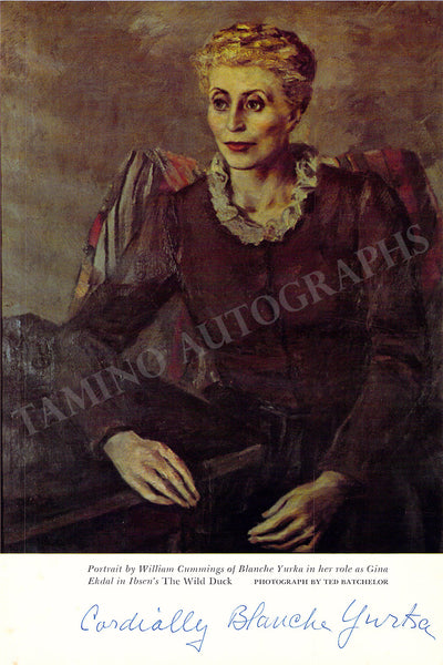 Yurka, Blanche - Signed Photograph