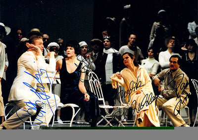 Skovhus, Bo - Bonney, Barbara - Kirchschlager, Angelika - Groves, Paul - Photo with Four Signatures