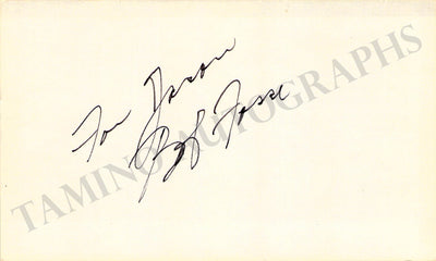 Fosse, Bob - Signed Card