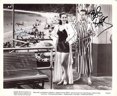 Hope, Bob - Lamour, Dorothy - Signed Photo in "Caught in the Draft"