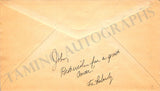 Fischer, Bobby - Signed Envelope 1972