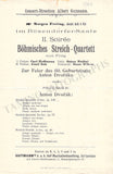 Bohemian String Quartet - Set of 7 Concert Programs