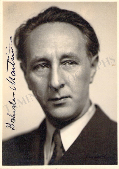 Martinu, Bohuslav - Signed Photograph