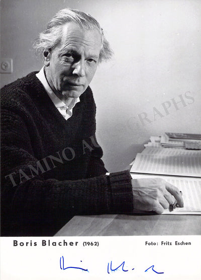Blacher, Boris - Signed Photograph
