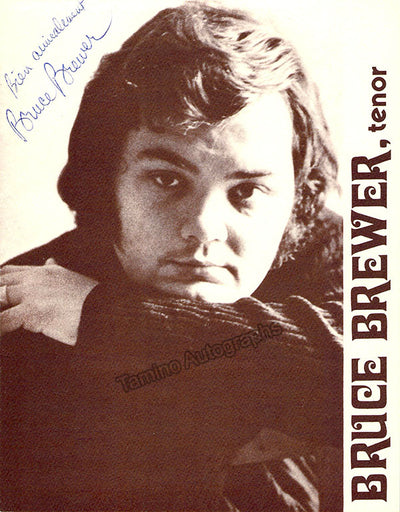 Brewer, Bruce - Signed Booklet
