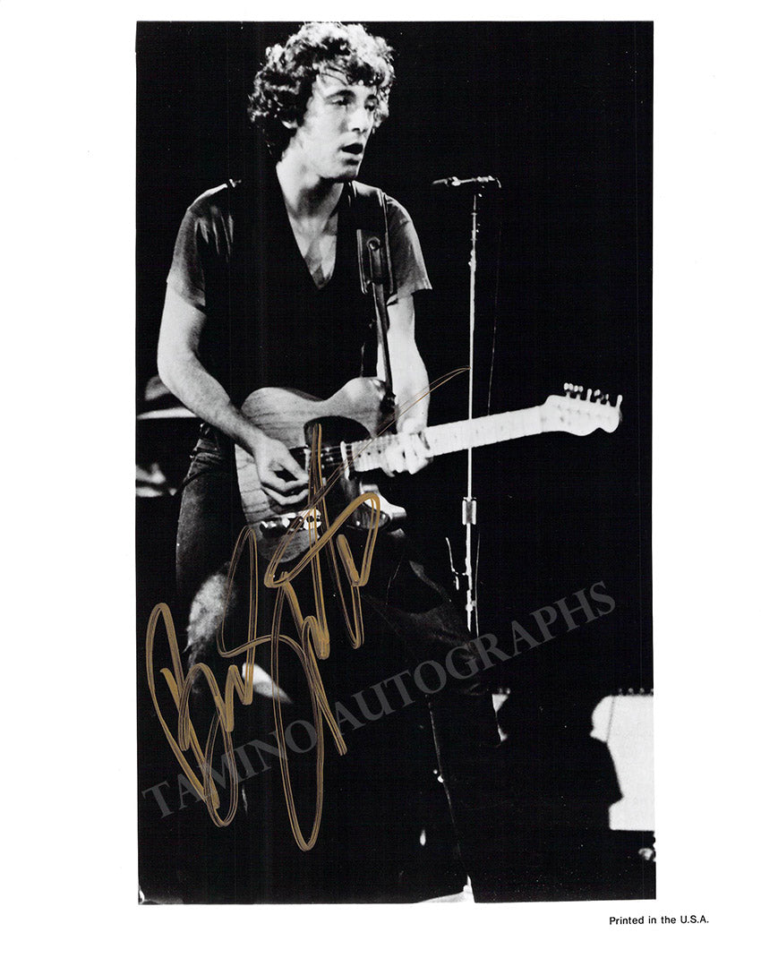 Springsteen Signed Poster Bruce Springsteen Autograph Signed Photograph – Tamino