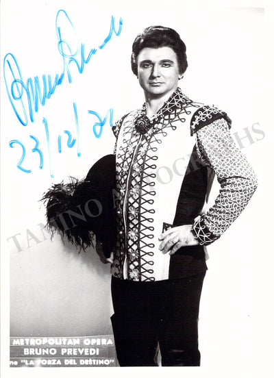 PREVEDI, Bruno (Various Autographs)