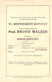 Walter, Bruno - Lot of 25 Unsigned Concert Programs 1931-1956