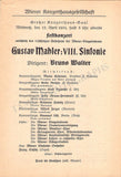 Walter, Bruno - Lot of 25 Unsigned Concert Programs 1931-1956