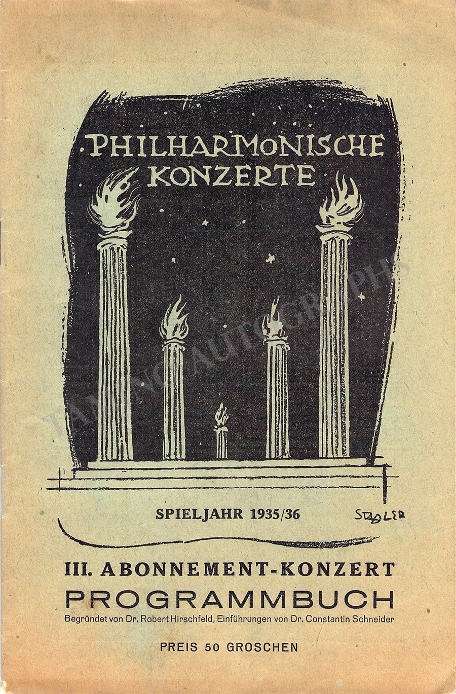 Old Concert Program Bruno Walter Lot of 25 Concert Programs 1931-1956 – Tamino
