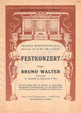 Walter, Bruno - Lot of 25 Unsigned Concert Programs 1931-1956