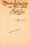 HUHN, Bruno - Signed Photograph 1918