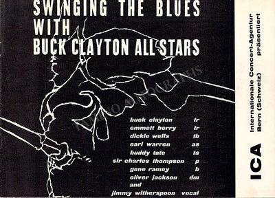 Buck Clayton All Stars - Signed Brochure Concert Tour