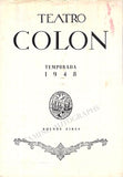 Janis, Byron - Signed Concert Program Teatro Colon, Buenos Aires, 1948