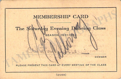 Calloway, Cab - Signed Card