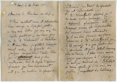 Erlanger, Camille - Set of 3 Autograph Letters Signed