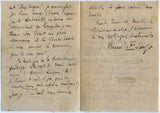 Erlanger, Camille - Set of 3 Autograph Letters Signed