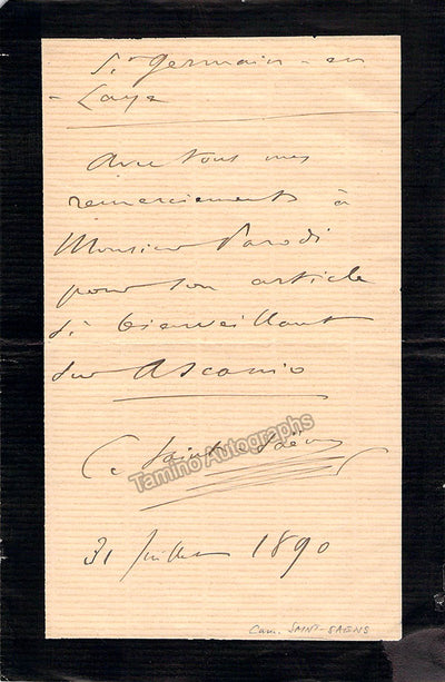 Autograph Note Signed (II)