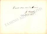 Everardi, Camille - Everardi, Georgette - Set of 2 Signed Album Pages 1858