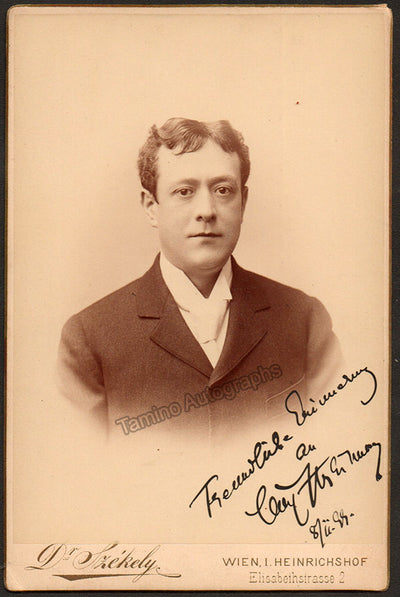 Streitmann, Carl - Signed Cabinet Photo 1899