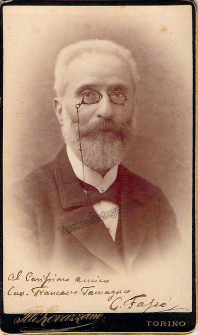 Fasso, Carlo - Signed Cabinet Photo