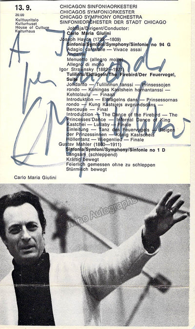 Signed Half Tone Photo